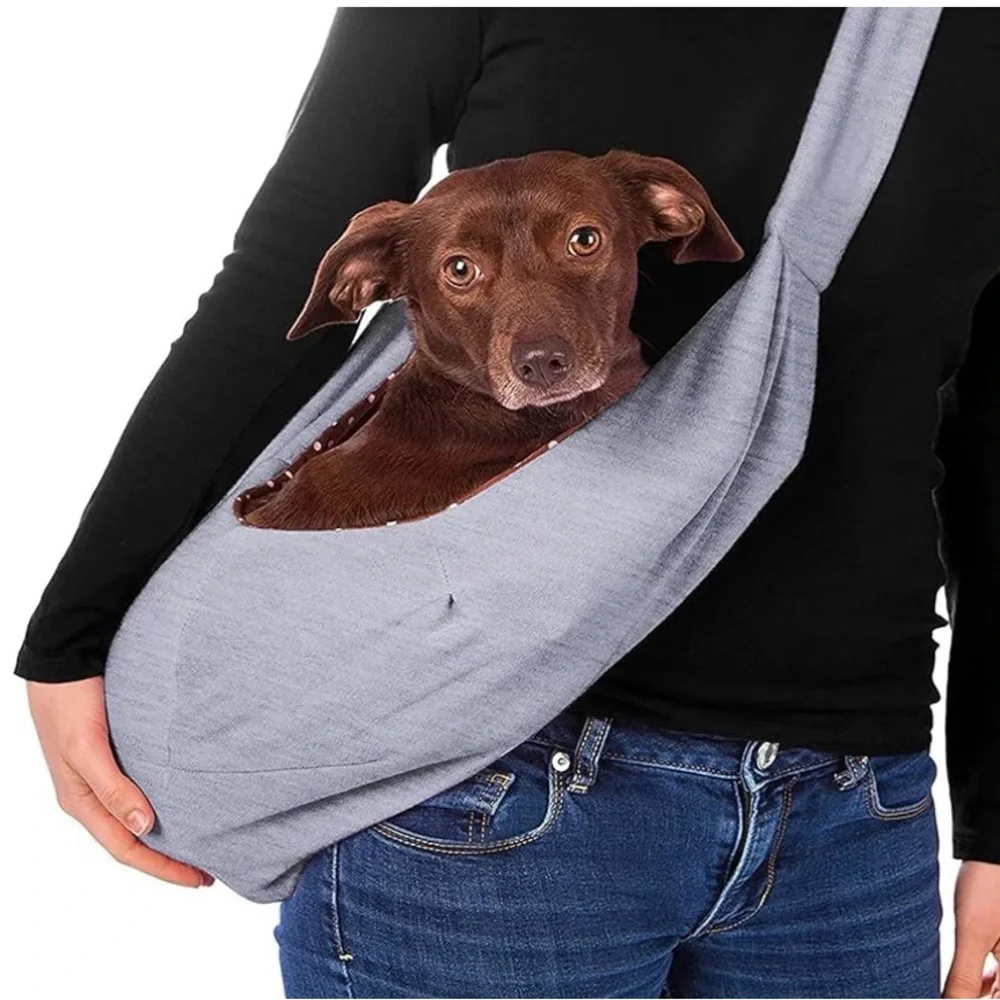 Cozy Gray and Brown Pet Carrier